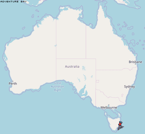 Adventure Bay Karte Australien