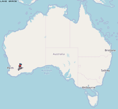 Lake Grace Karte Australien
