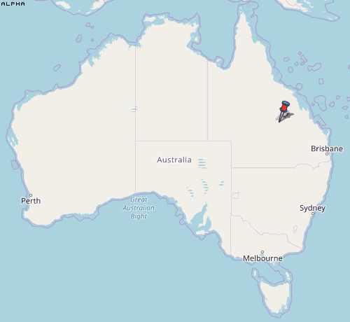 Alpha Karte Australien