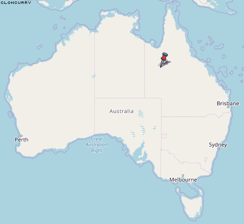 Cloncurry Karte Australien