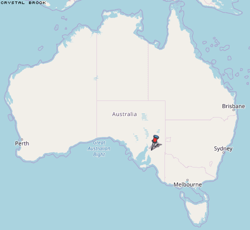 Crystal Brook Karte Australien