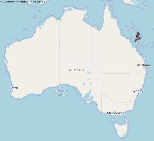 Hydrographers Passage Karte Australien