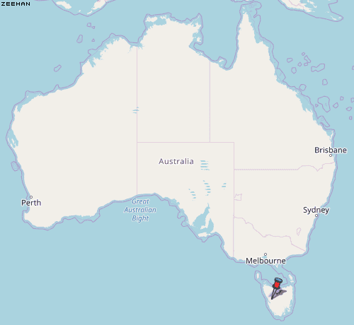 Zeehan Karte Australien