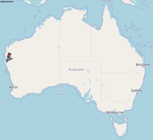 Denham Karte Australien