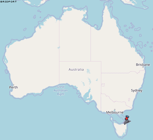 Bridport Karte Australien