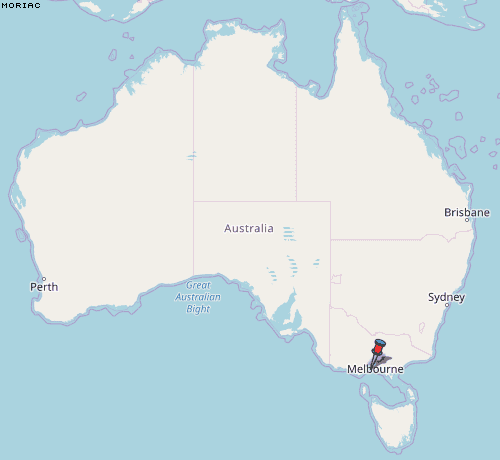 Moriac Karte Australien