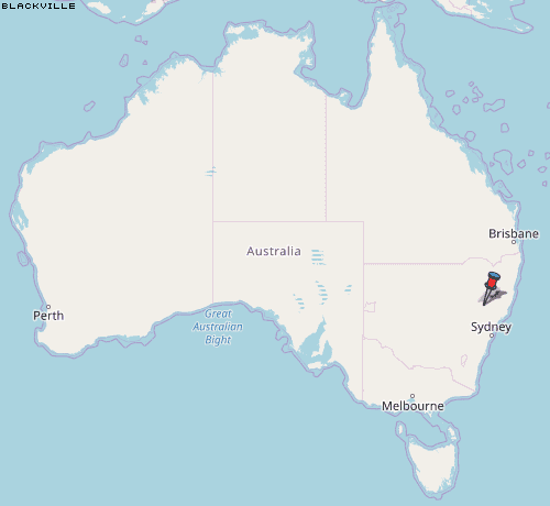 Blackville Karte Australien