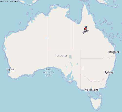 Julia Creek Karte Australien