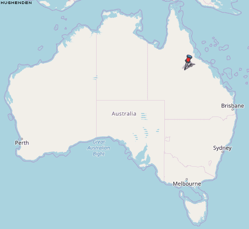 Hughenden Karte Australien