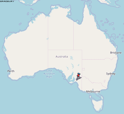 Bradbury Karte Australien