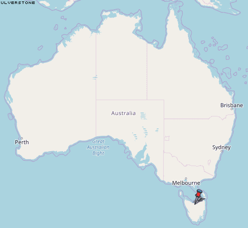 Ulverstone Karte Australien