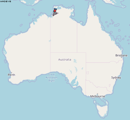 Wadeye Karte Australien