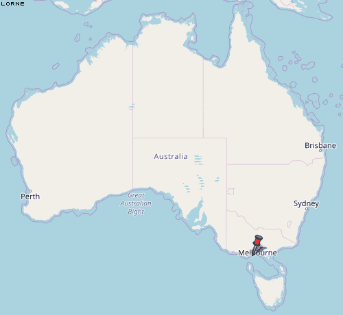 Lorne Karte Australien