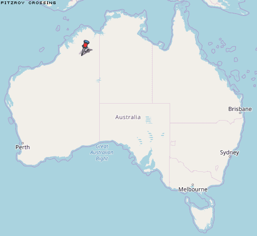 Fitzroy Crossing Karte Australien