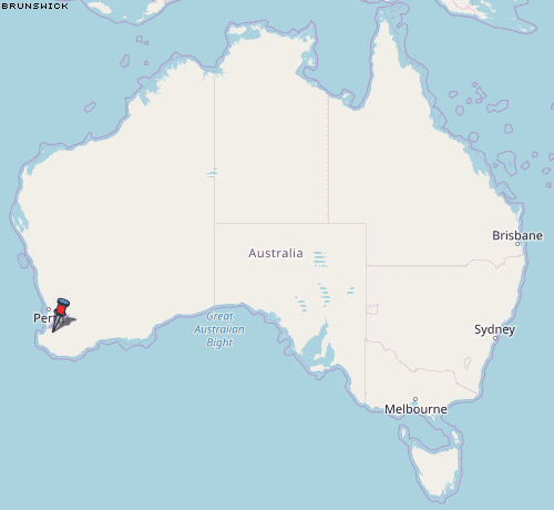 Brunswick Karte Australien