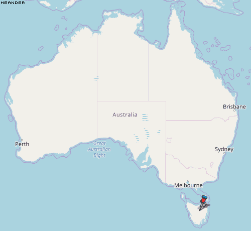 Meander Karte Australien