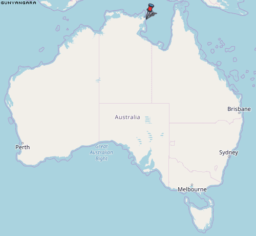 Gunyangara Karte Australien