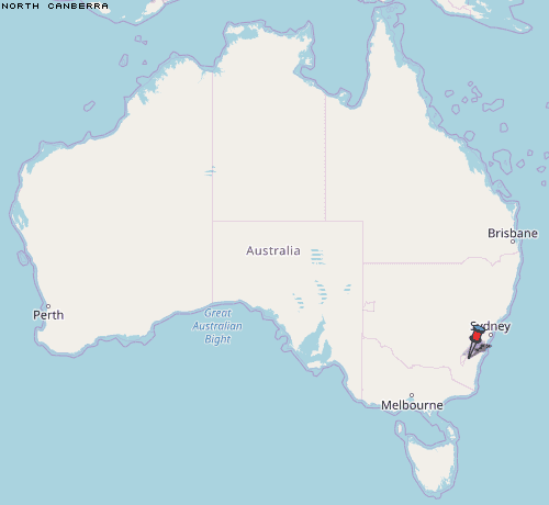 North Canberra Karte Australien