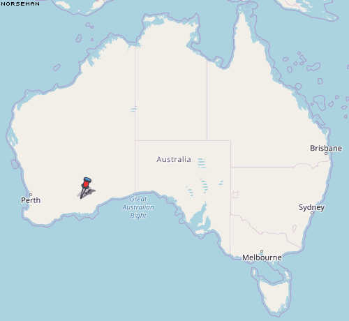Norseman Karte Australien