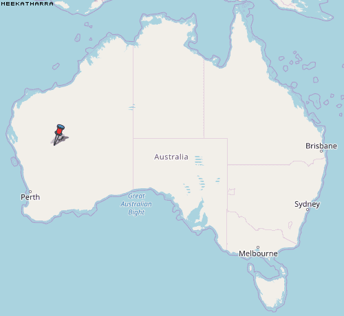 Meekatharra Karte Australien