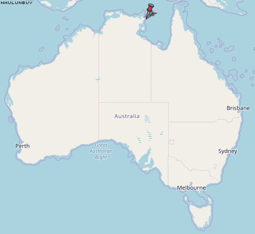 Nhulunbuy Karte Australien