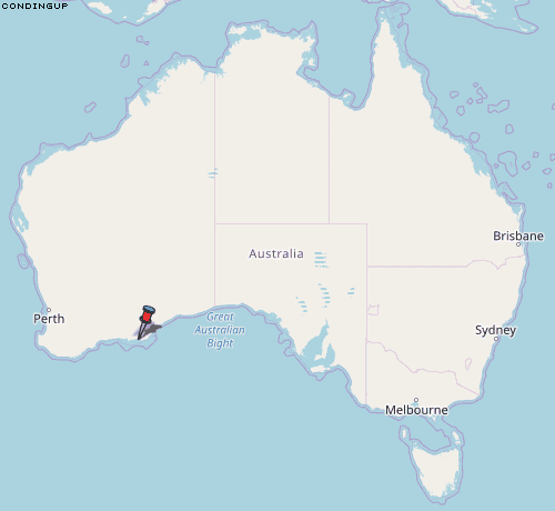 Condingup Karte Australien
