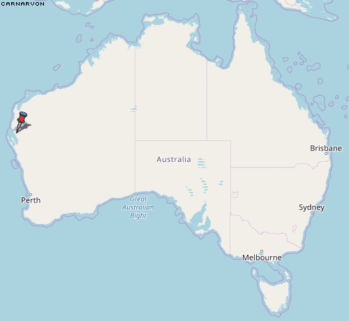 Carnarvon Karte Australien