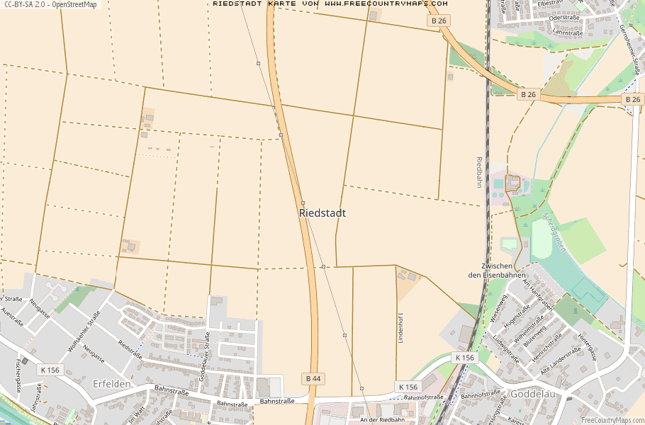 Karte Von Riedstadt Deutschland