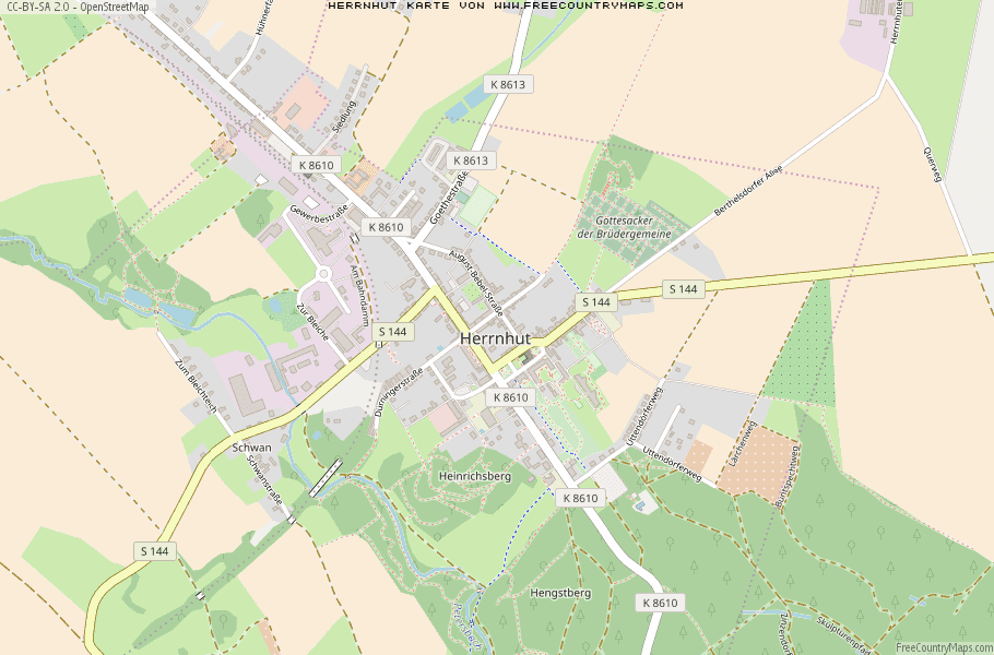 Karte Von Herrnhut Deutschland