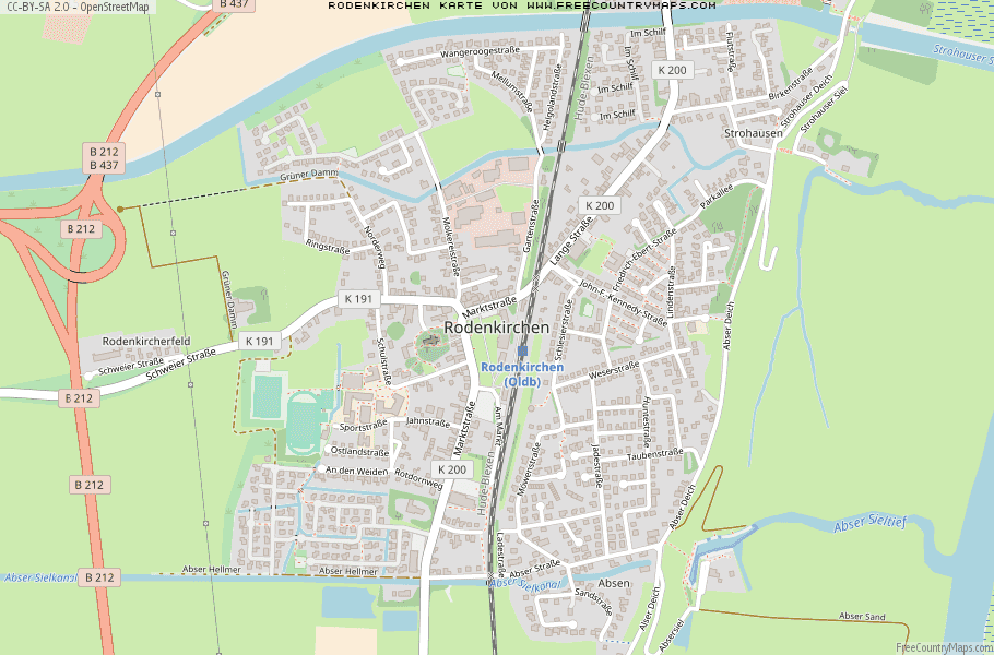 Karte Von Rodenkirchen Deutschland