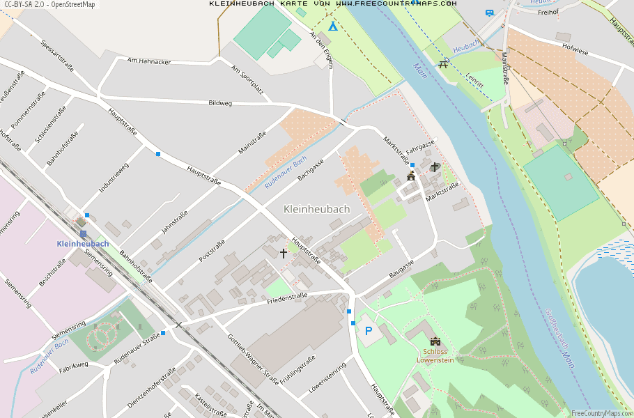 Karte Von Kleinheubach Deutschland