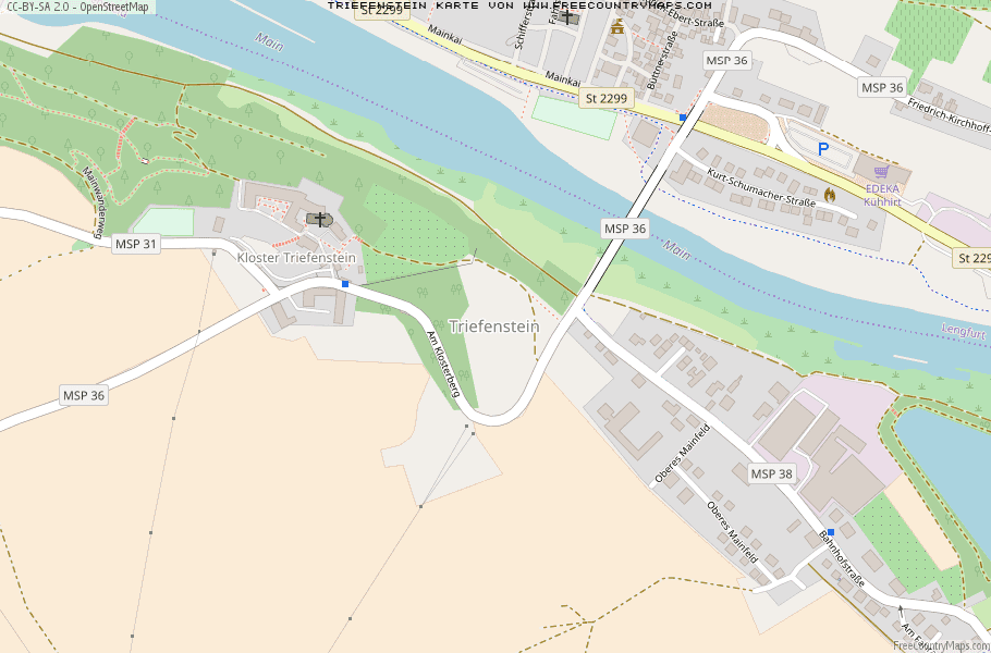 Karte Von Triefenstein Deutschland