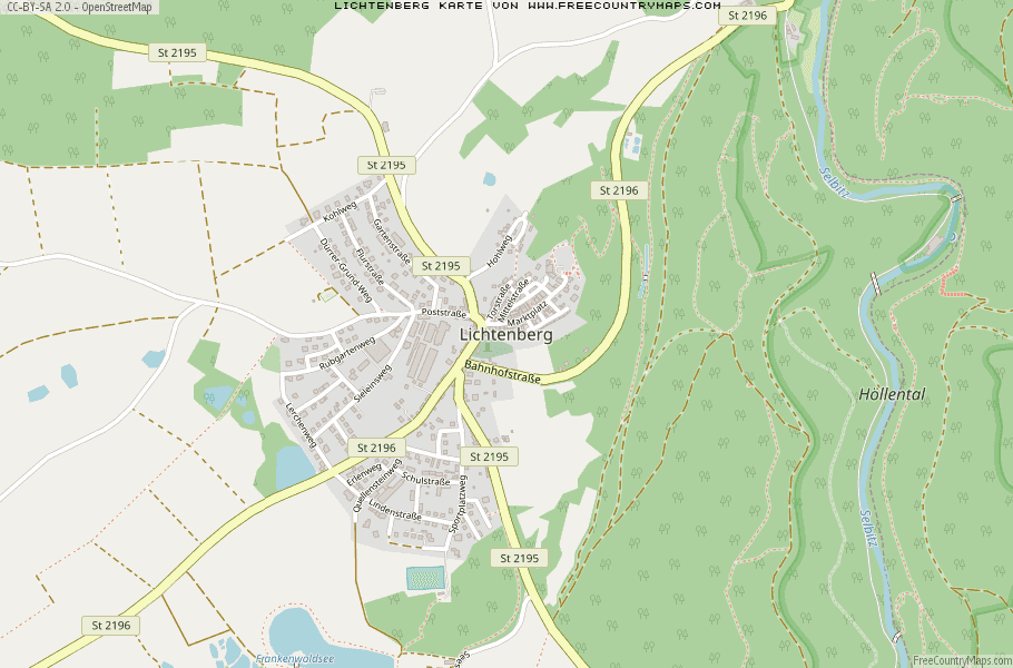 Karte Von Lichtenberg Deutschland