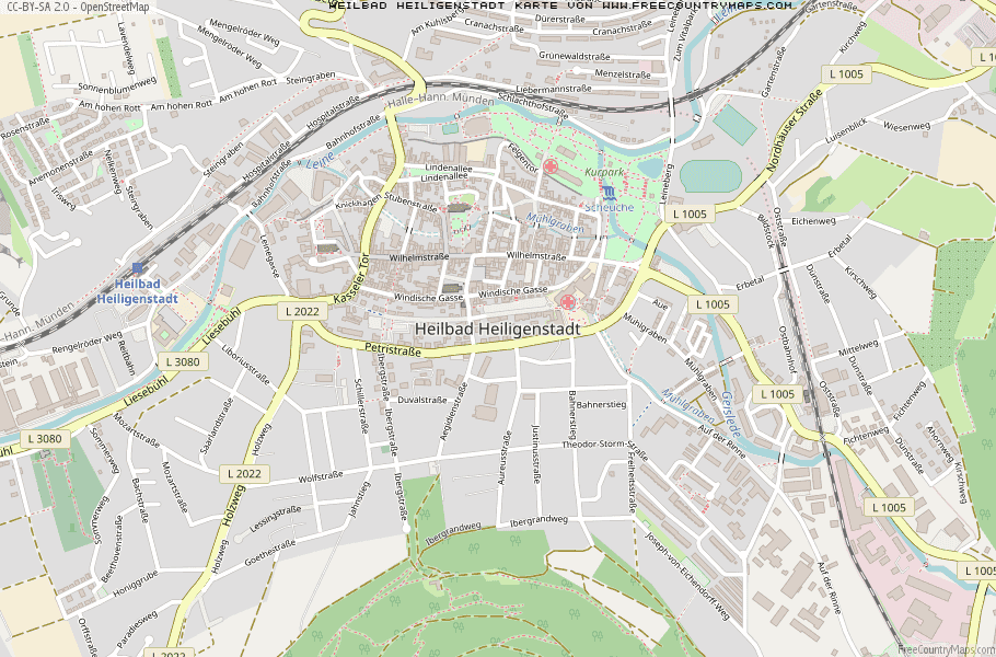 Karte Von Heilbad Heiligenstadt Deutschland