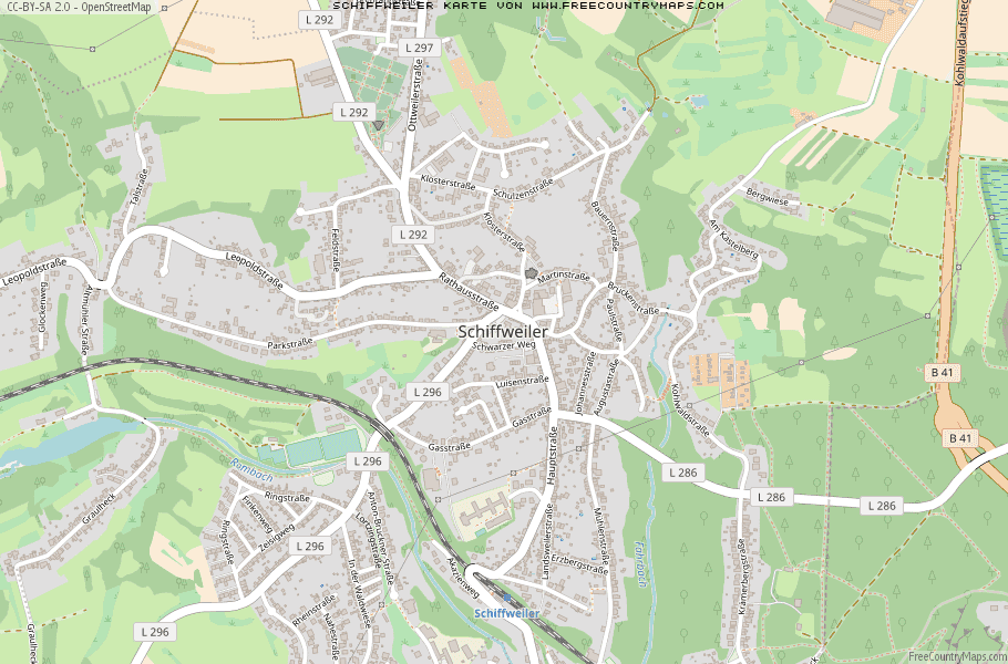 Karte Von Schiffweiler Deutschland