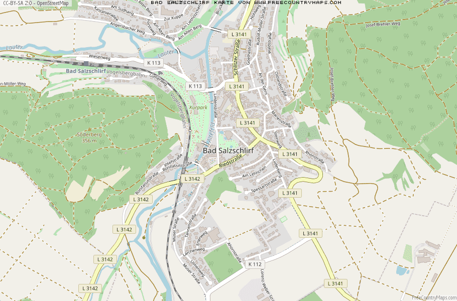 Karte Von Bad Salzschlirf Deutschland