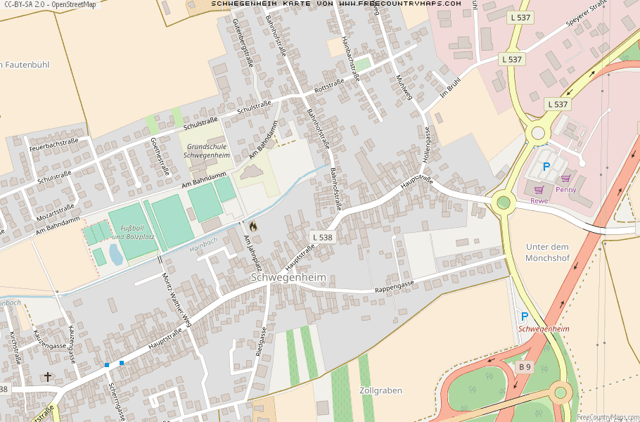Karte Von Schwegenheim Deutschland