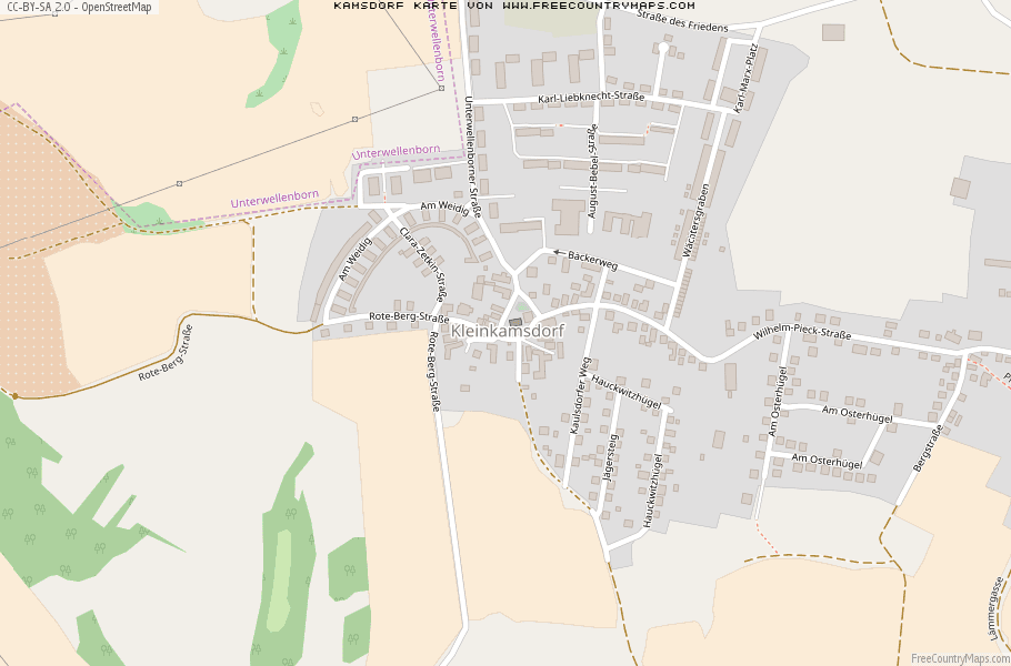 Karte Von Kamsdorf Deutschland