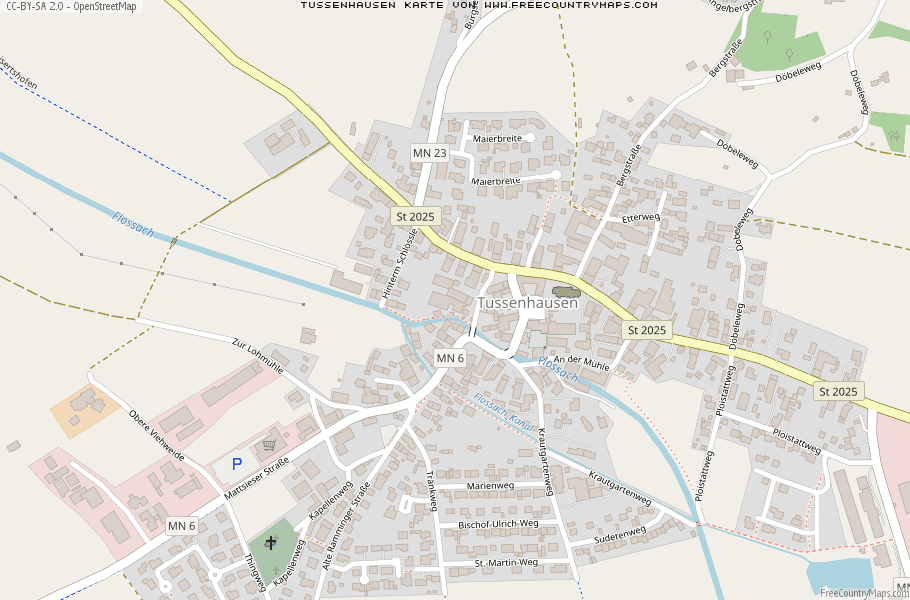 Karte Von Tussenhausen Deutschland