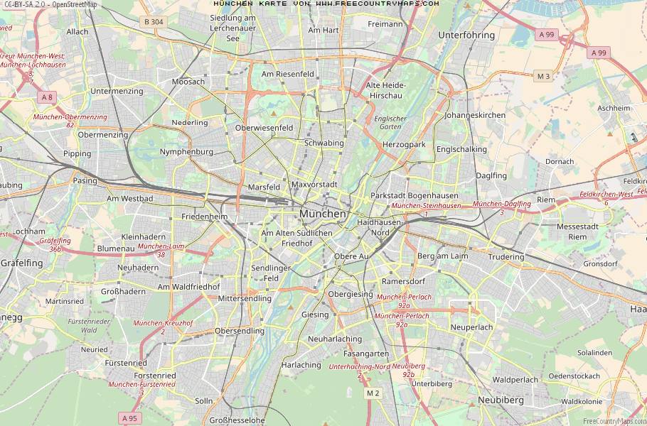 Karte Von München Deutschland