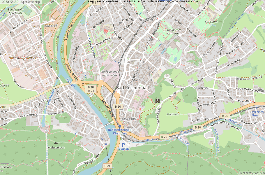 Karte Von Bad Reichenhall Deutschland