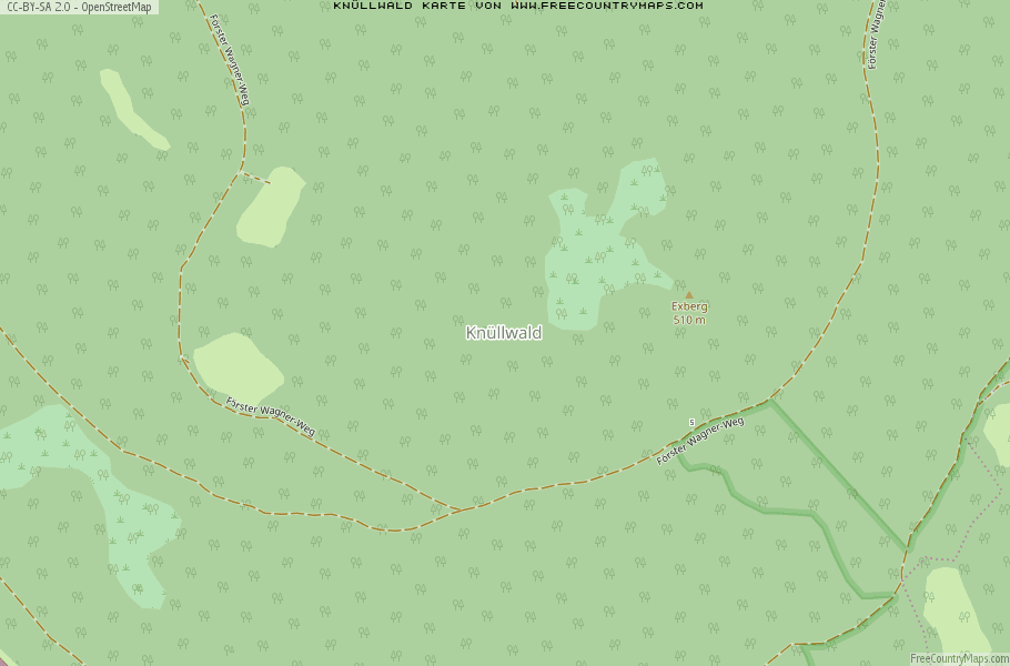 Karte Von Knüllwald Deutschland