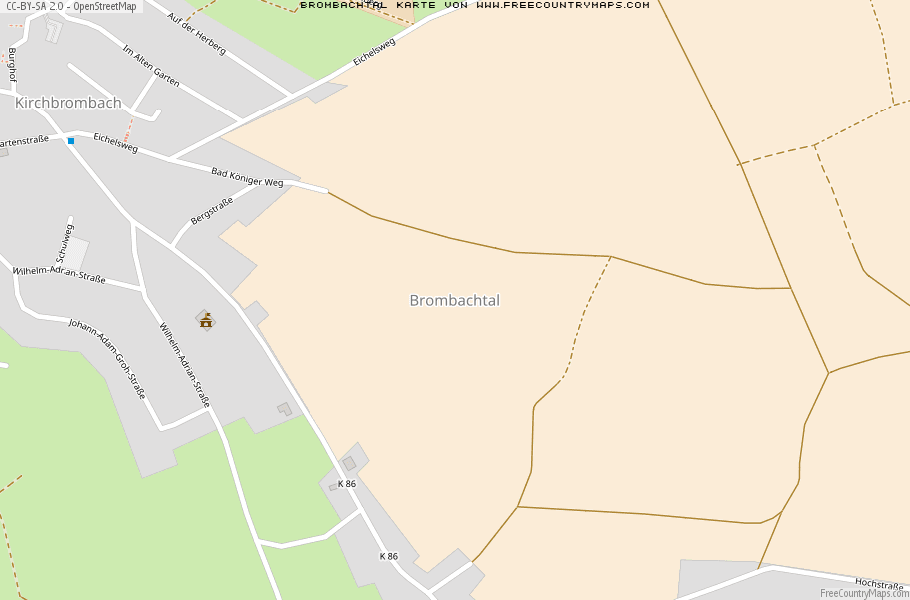 Karte Von Brombachtal Deutschland
