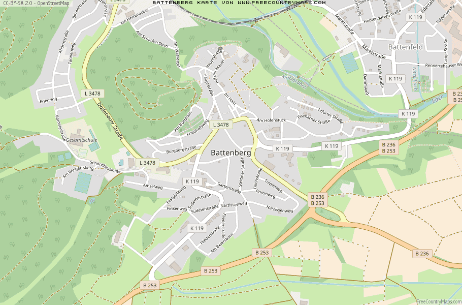 Karte Von Battenberg Deutschland