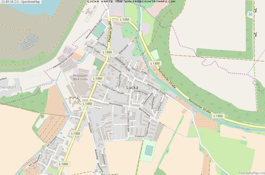 Karte Von Lucka Deutschland