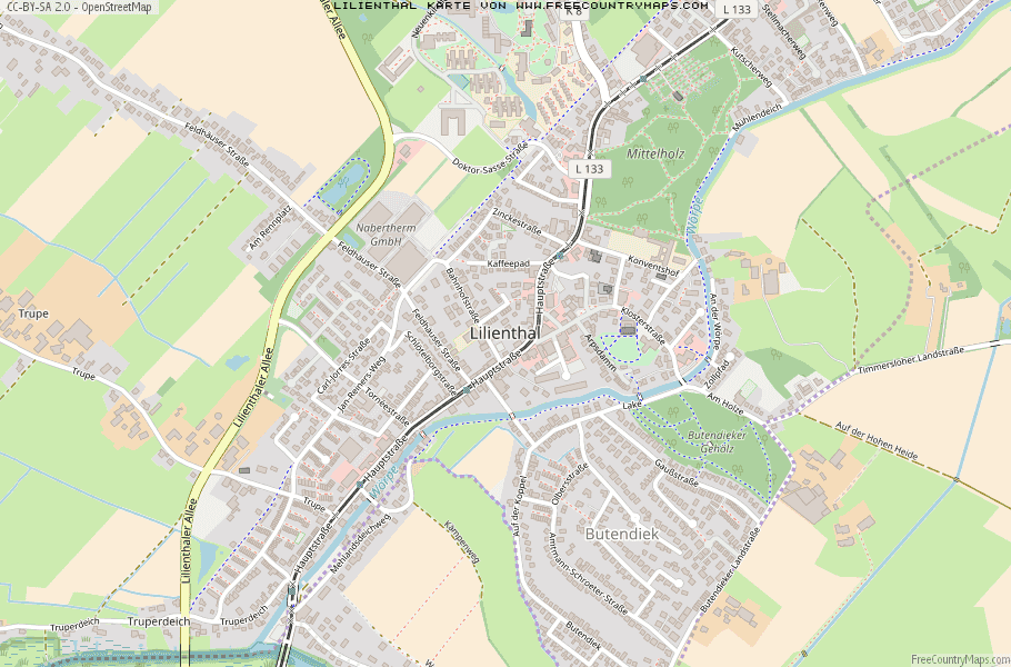 Karte Von Lilienthal Deutschland