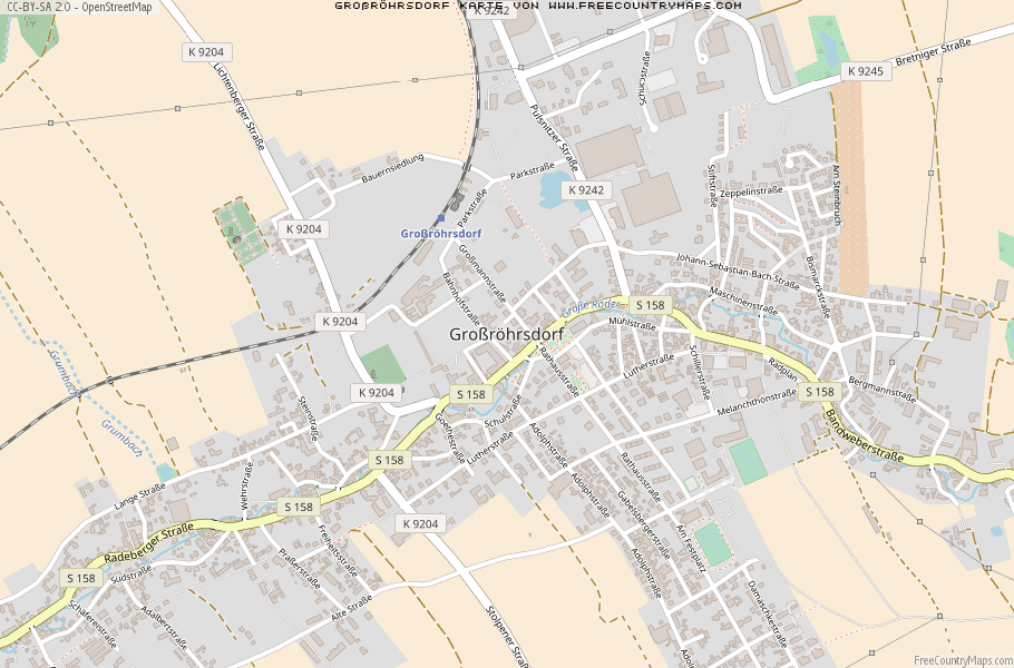 Karte Von Großröhrsdorf Deutschland