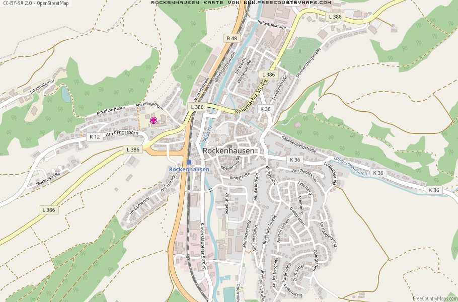 Karte Von Rockenhausen Deutschland