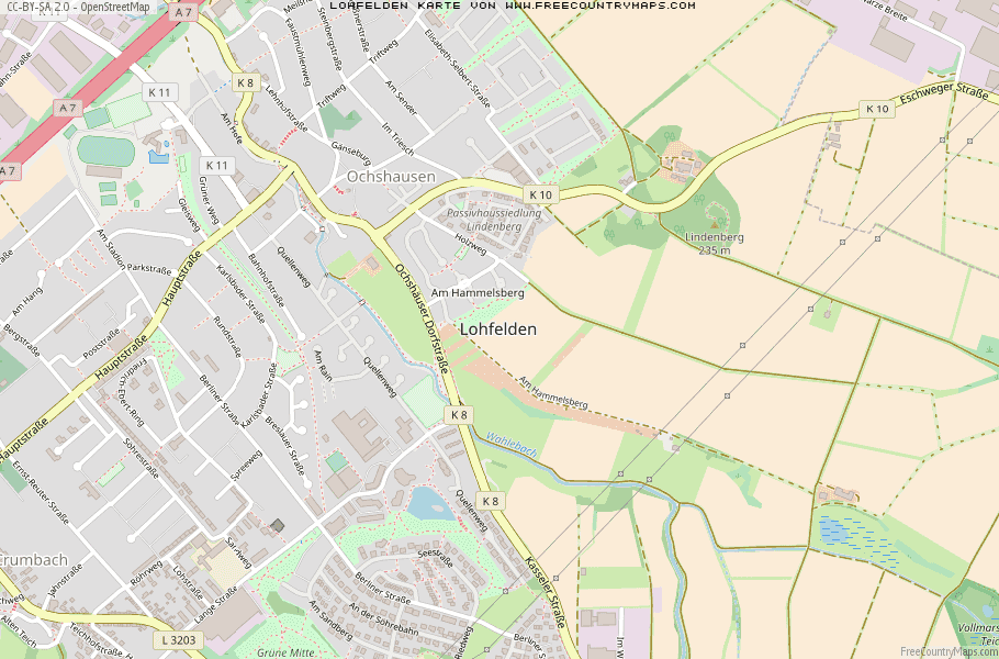Karte Von Lohfelden Deutschland