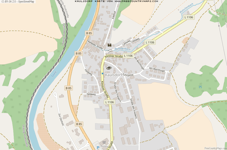 Karte Von Kaulsdorf Deutschland